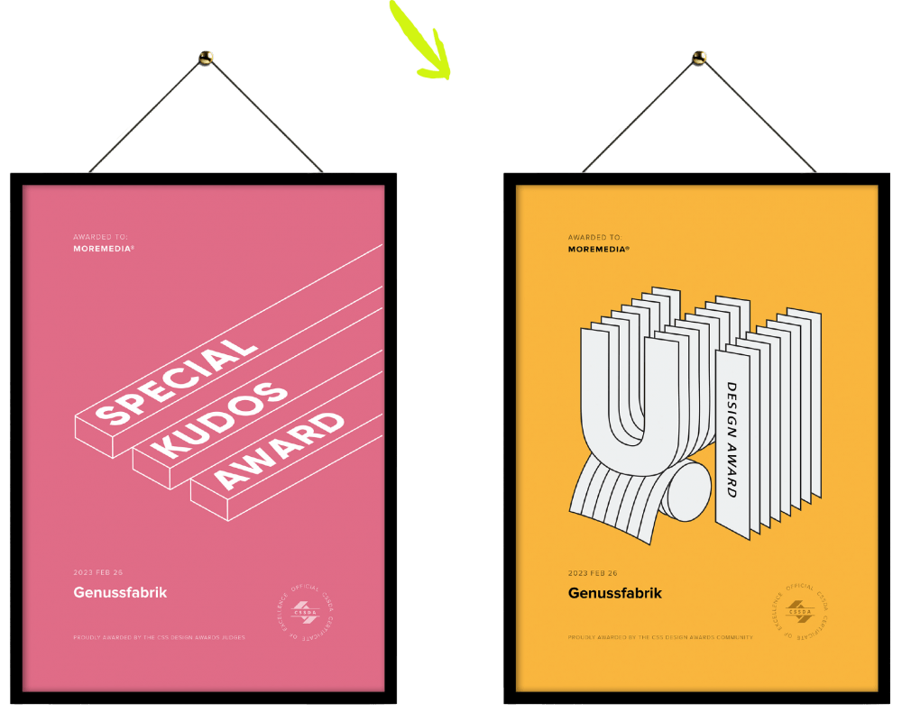 Genussfabrik – Corporate Design Refresh und Website | MOREMEDIA® Genussfabrik – Corporate Design Refresh und Website | MOREMEDIA®