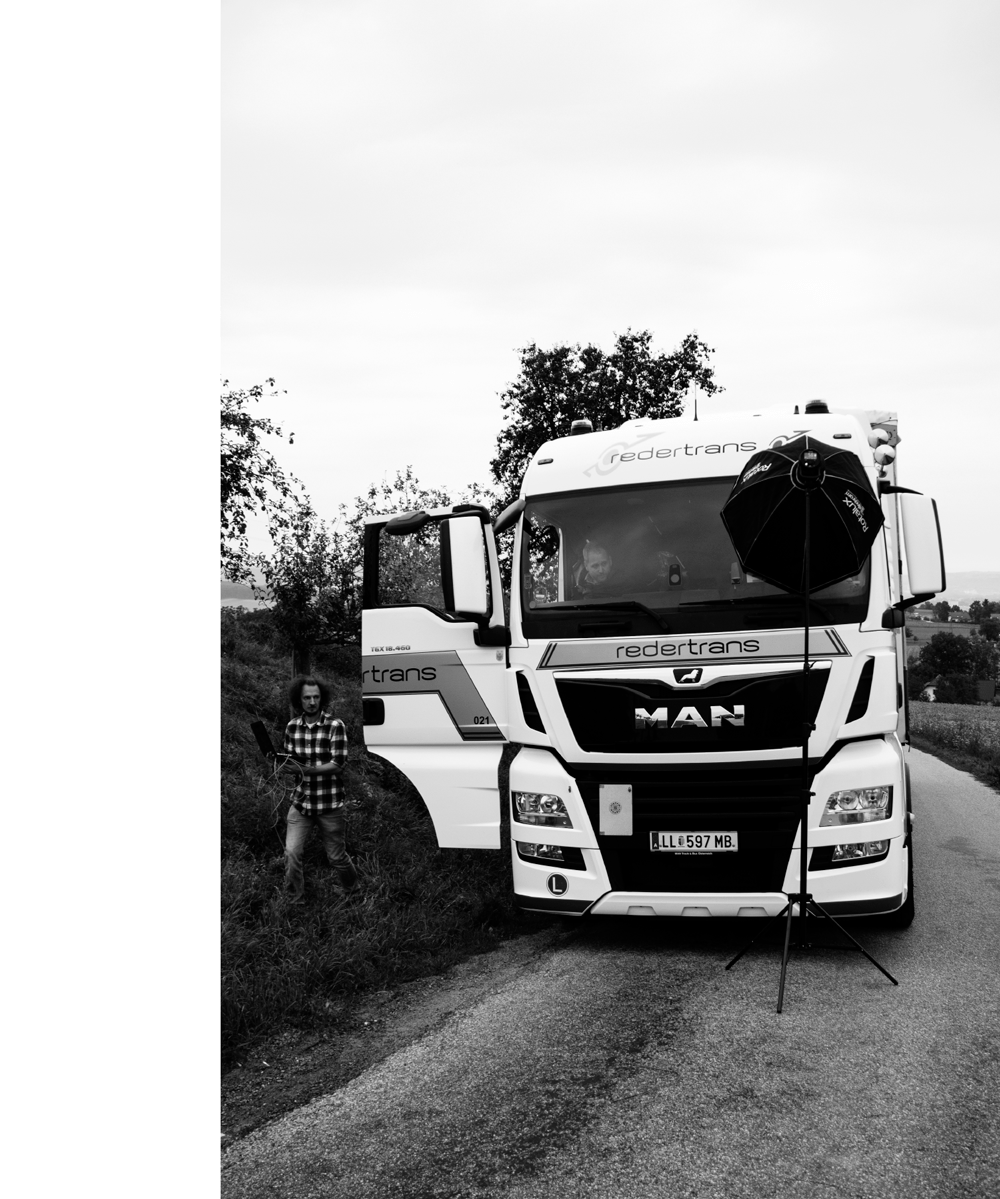 Fotoshooting für die Employer branding Kampagne für Reder Transporte