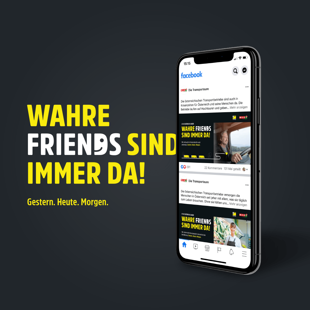 Social Media Kampagne Friends on the Road für die Wirtschaftskammer Österreich wko header moremedia werbeagentur linz