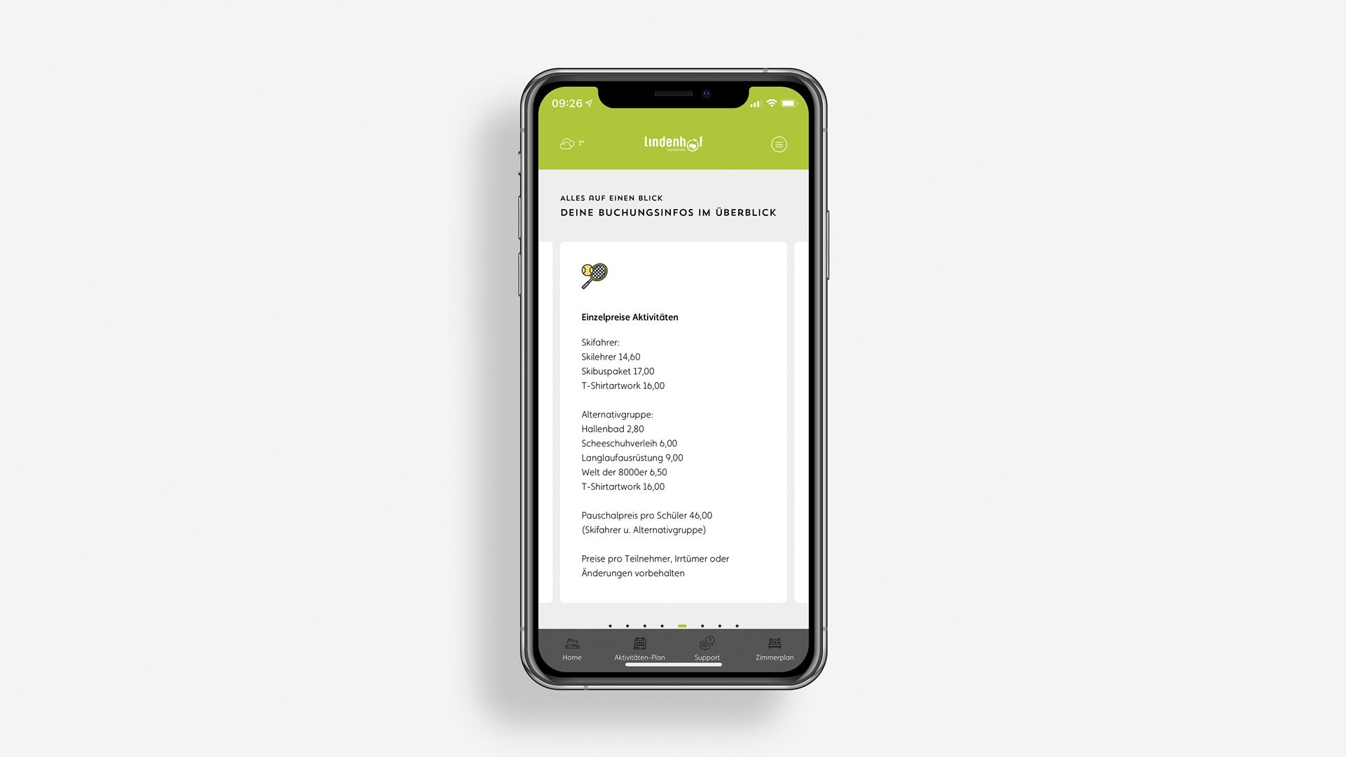 Lindenhof - Das Jugendparadies | MOREMEDIA® lindenhof progressive web app buchungsübersicht moremedia werbeagentur linz